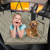 ROUWINNE back seat extender full coverage dog cover protects seats during trips