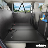 ROUWINNE back-seat extender wide coverage supports dogs during car rides and keeps the area clean