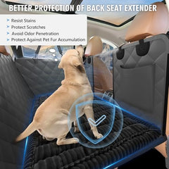 ROUWINNE backseat dog bed is machine washable for quick cleanup after trips.