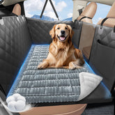 ROUWINNE backseat dog bed non-slip bottom keeps pets secure during travel.