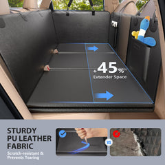 ROUWINNE hard-bottom dog seat cover provides stable support up to 420 pounds.