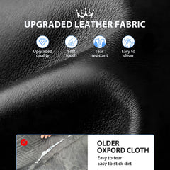 ROUWINNE upgraded faux leather stays soft, resists wear, and cleans easily.