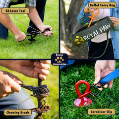 ROYAL PAW in-ground installation shows quick setup with curved blades.