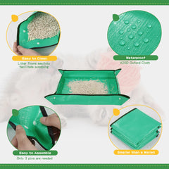 ROYALAY three-pack-travel-litter-box with storage bag keeps gear organized.