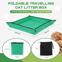 ROYALAY travel-litter-box-unfolded-25x25 provides roomy space for pets.