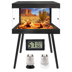 Royxen tank front view with tempered glass for clear viewing and monitoring