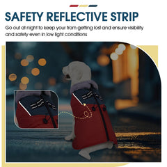 ROZKITCH dog jacket reflective strip back improves visibility.
