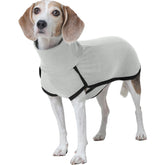 ROZKITCH Dog Winter Coat Grey XS front view shows warm coverage for cold walks.