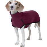 ROZKITCH dog winter coat closeup shows warm soft fabric for cold days.