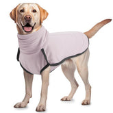 ROZKITCH dog winter coat soft pullover shown on a small dog for cozy winter walks.