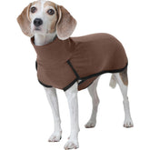 ROZKITCH warm dog sweater front view shows snug fit for chilly walks.