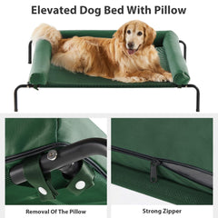 RRPETHOME elevated bed includes non-slip feet to keep the unit steady.