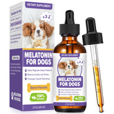 RUAKPL melatonin for dogs bottle and dropper promotes calmer nights