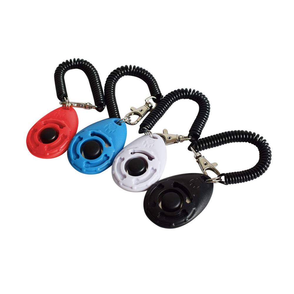 Ruconla 4-pack dog training clicker colors aid quick cues during home sessions.