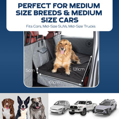 Ruff Liners dog bed non-slip base grips upholstery for secure rides.