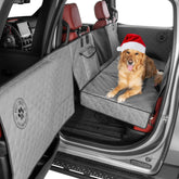 Ruff Liners medium back seat extender gray front view highlights expanded space and stability.