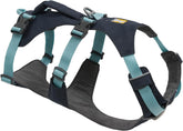 Ruffwear Flagline harness front view basalt gray for lightweight mobility