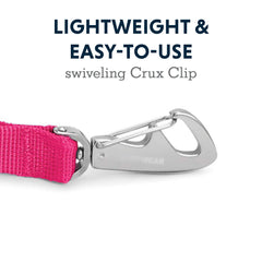 Ruffwear Front Range Leash secure-crux-clip provides reliable connection on outdoor trips.