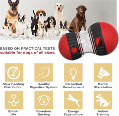 RUIDAY dog puzzle feeder side angle shows interactive enrichment.