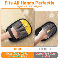 Ruistarhuan glove with strong fixed strap keeps it secure during cleaning