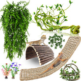 RUNANIA bearded-dragon-hammock cozy retreat supports climbing and enrichment for reptiles.