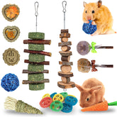 RUNANIA Rabbit Chew Toys Round Timothy Cake – promotes chewing and dental comfort.