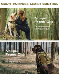 RunFido harness side view demonstrating no-pull control for training and daily walks.