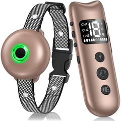 RUNLANE dog shock collar remote shows 2600ft range for outdoor recall training