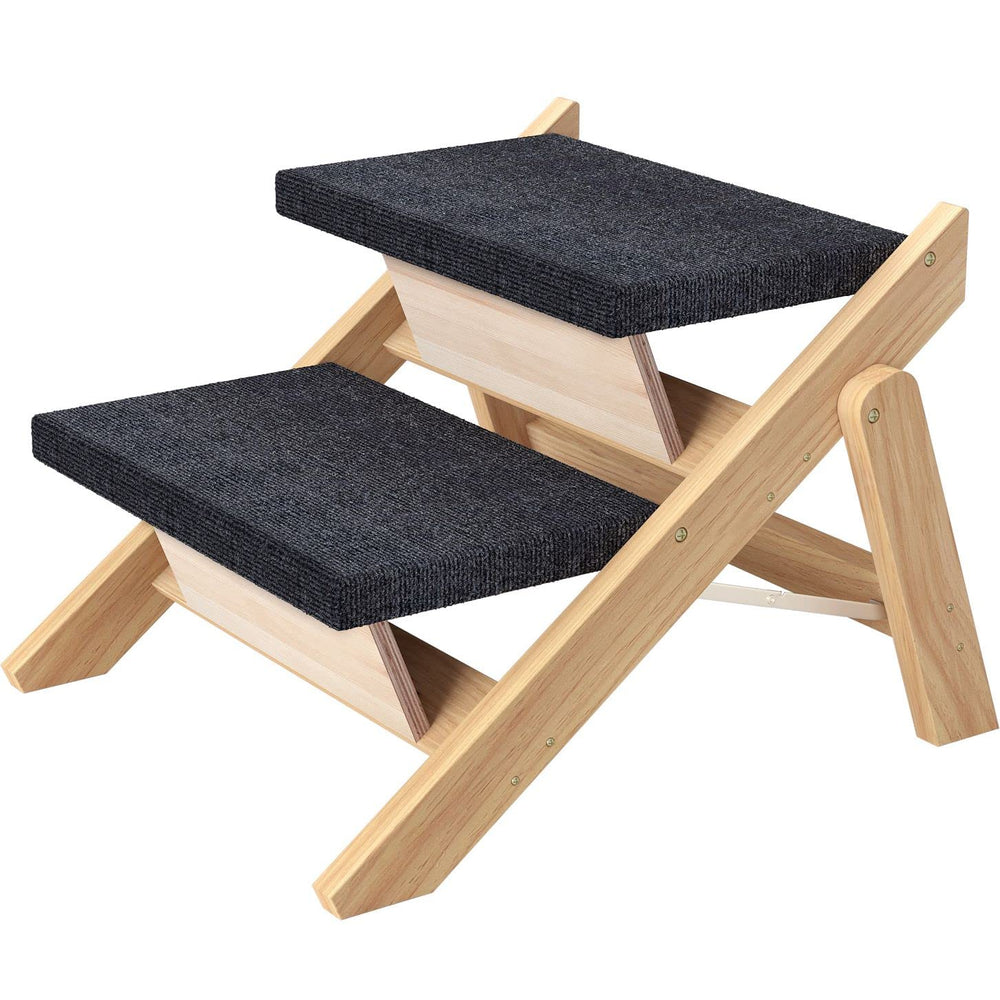 RunLexi Pet Stairs show 2-in-1 design for easy bed access and ramp use