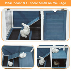 RUNSHED bunny hutch grid top and side door enable easy interactions