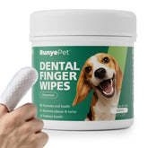 RunyePet pet dental finger wipes packaging designed for on-the-go care.