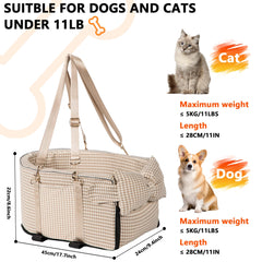 RUONARIER center-console dog seat front bow design adds friendly style during travel.