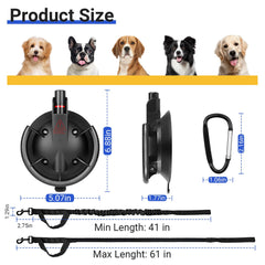 Ruppence tether leash high elasticity keeps dogs steady during bath.