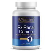 Rx Vitamins Rx Renal bottle and capsules for easy dosing.
