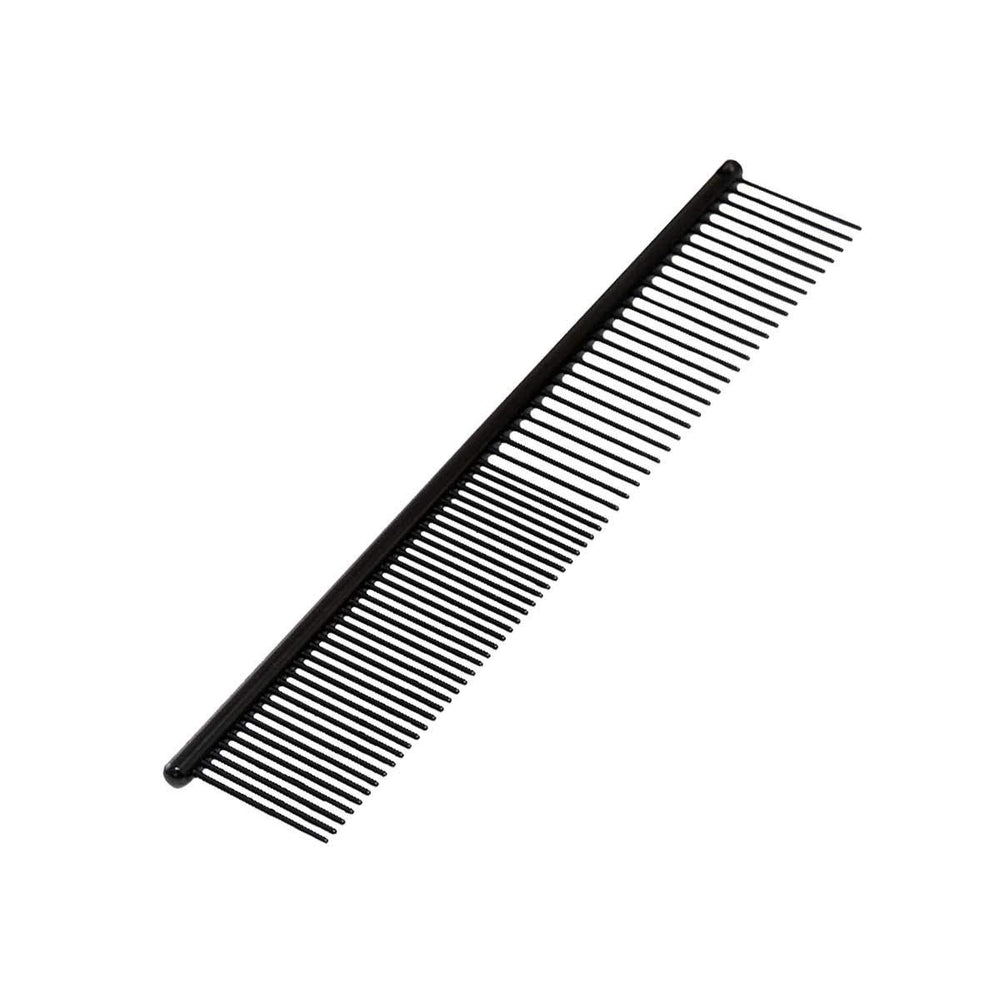 Ryan's Pet Supplies Paw Brothers greyhound-style teflon comb in hand for smooth detangling