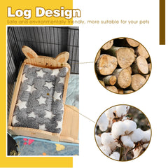 Rypet guinea pig bed mat cozy features warm wool cushion for restful naps.