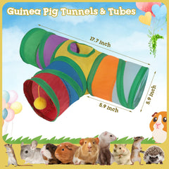 Rypet guinea pig tunnel peephole view encourages exploration and safe hiding