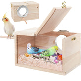 Rypet Parakeet Nesting Box Transparent Design for easy observation during nesting