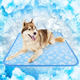 Rywell cooling mat large 36x27 laid out for a large dog cooling relief
