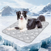 Rywell Dog Cooling Mat 2.0 elegant grey front view shows cooling surface