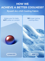 Rywell cooling mat color-change visual cues cooling status on contact