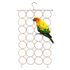 S-Mechanic parrot swing net front view highlights vibrant random color and design