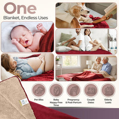 Sacred Weapon washable waterproof blanket is dryer-safe for easy maintenance.