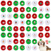 Sadnyy Christmas dog bows Santa Claus design adds festive charm to pets.