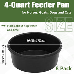 Sadnyy rubber feed pan side view demonstrates a stable, tip-resistant design for daily use.