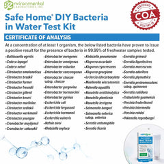 Safe Home DIY Bacteria Test Kit test vials are ready for at home sampling