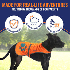 SafetyPUP XD harness-compatible vest designed to sit smoothly under a harness