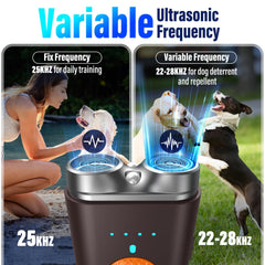 Saigain dog bark deterrent dual emitters deliver humane ultrasonic prompts.