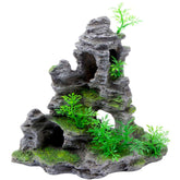 Saim Aquarium Mountain View Stone Ornament offers a natural mountain look with a safe hiding spot for fish