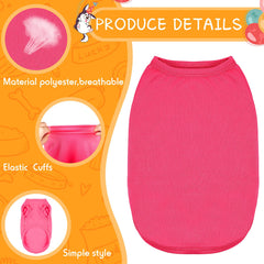 Saintrygo 16-styles puppy shirts back view, lightweight breathable design.